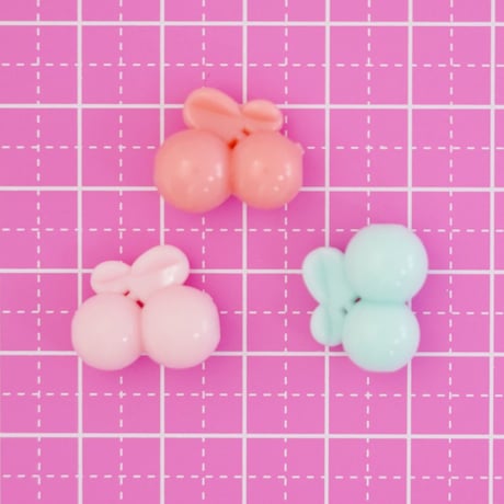 パステル さくらんぼ ビーズ 30個 ☆ハンドメイド☆パーツ☆素材☆キッズアクセサリー☆かわいい☆ゆめかわいい☆パステル☆ファンシーぷらんたん