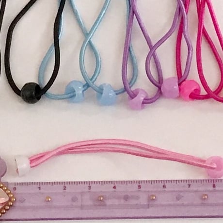 半カップ付き ヘアゴム  ２０個☆ハンドメイド☆パーツ☆素材☆キッズアクセサリー☆かわいい☆ゆめかわいい☆パステル