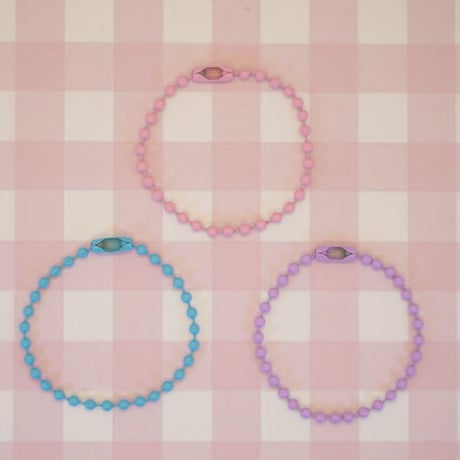 ボールチェーン パープル 10個 ☆ハンドメイド☆パーツ☆素材☆キッズアクセサリー☆かわいい☆ゆめかわいい☆パステル☆ファンシーぷらんたん
