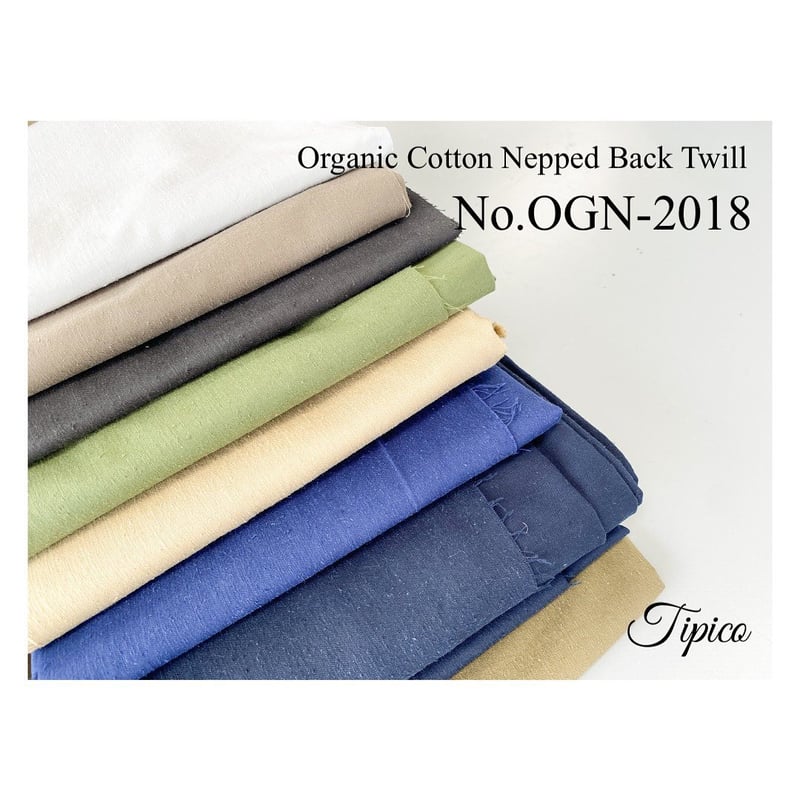 Organic Cotton Nepped Back Twill 【OGN-2018&OGN-