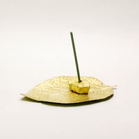 BRASS STONE INCENSE STAND