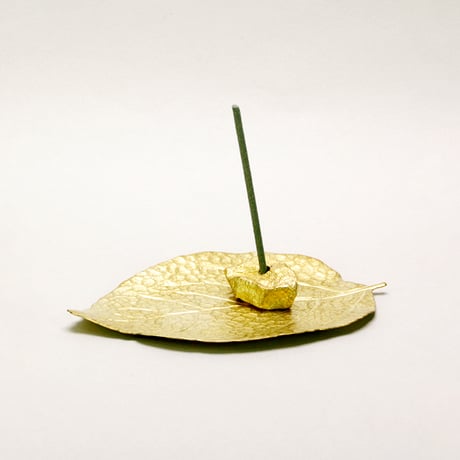 BRASS STONE INCENSE STAND