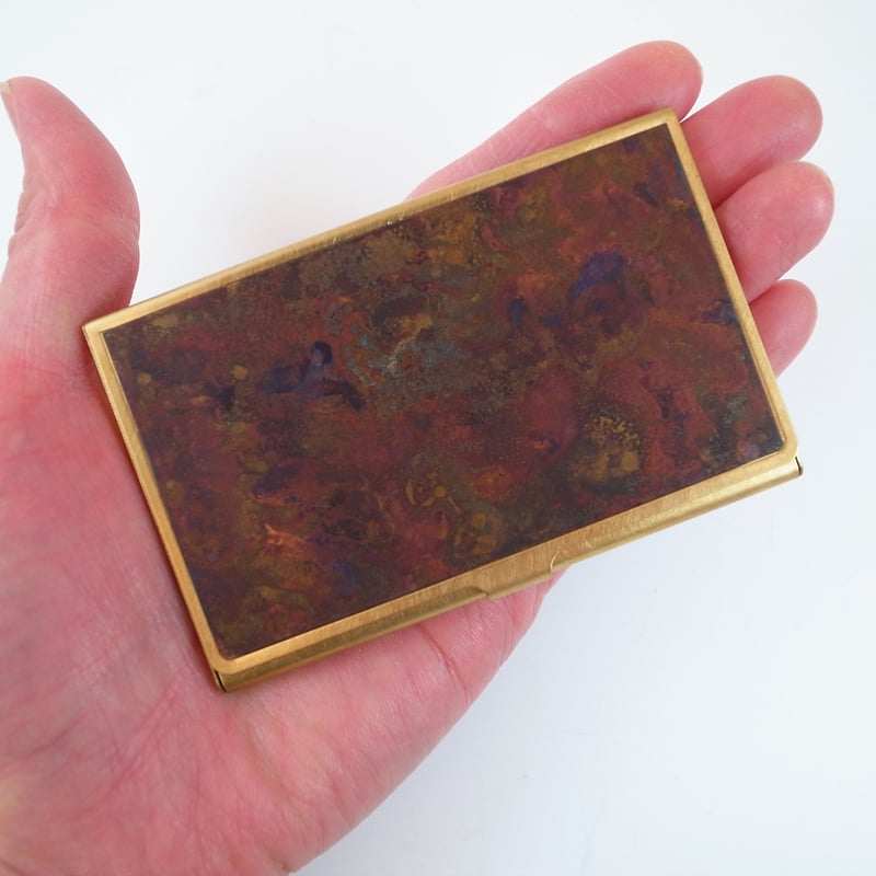 CORROSION BRASS CARDCASE | PICUS
