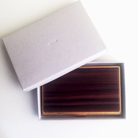 BRASS & WOOD CARDCASE