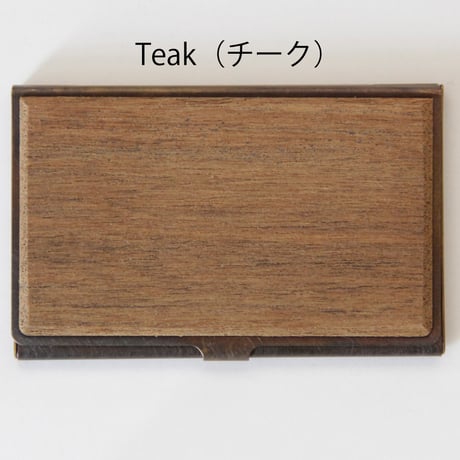 BRASS & WOOD CARDCASE