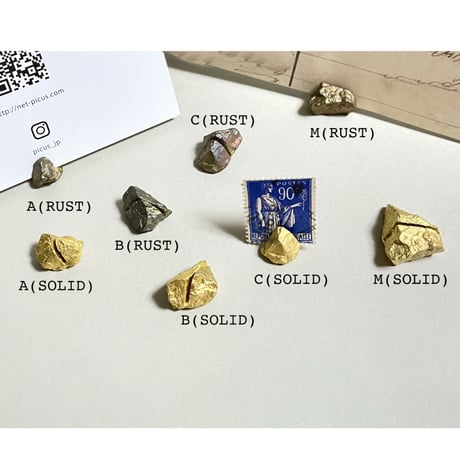 BRASS STONE CARD STAND