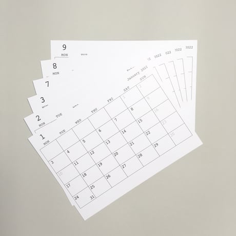 CLIP STAND DESKTOP CALENDAR 02(2026年度版1月始まり)