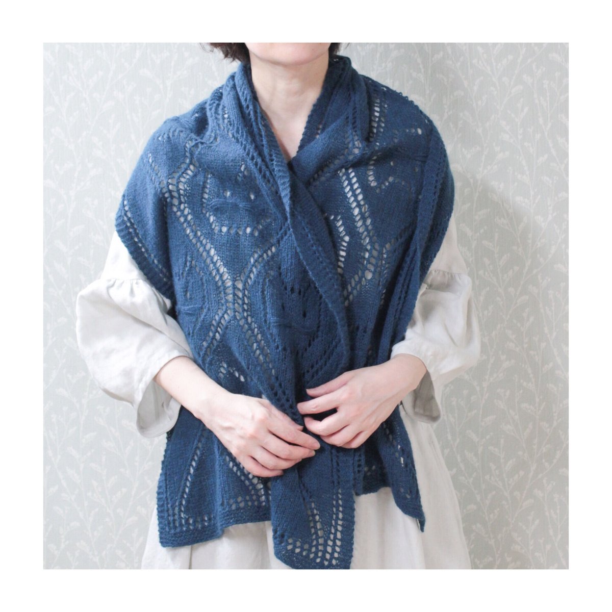 フィルダレニエ ストール 猫 ダウンロードレシピ】猫たちレースストール | ooami-knit
