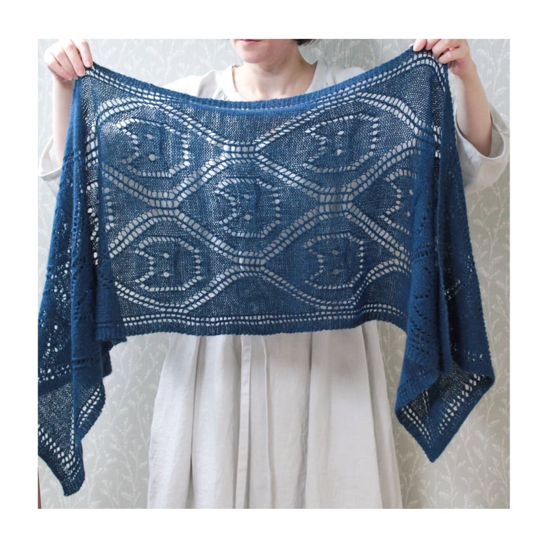 ダウンロードレシピ】猫たちレースストール | ooami-knit ダウンロードレシピ】猫たちレースストール | ooami-knit