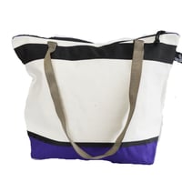 Tote  S heavy canvas x  purple
