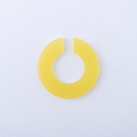 眼鏡素材から生まれたアクセサリー Sur/ear cuff  SR-EC02 yellow / イヤーカフ Lサイズ イエロー (片売り)