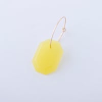 眼鏡素材から生まれたアクセサリー Sur/hoop pierce  HP-P1 /ピアス・片売り_yellow