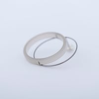 眼鏡素材から生まれたアクセサリー Sur/titanium pierce  TI-P2  /ピアス・片売り_gray