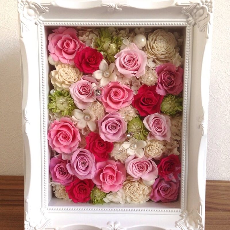 プリザーブドフラワー 両親贈呈用(壁掛け) | 【フラワー装飾技能士