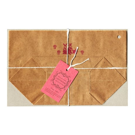 WAX PAPER MARCHE BAG  rabbit
