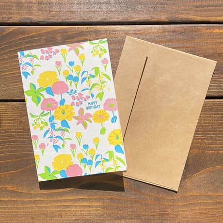 LETTERPRESS CARD 17 FLOWER