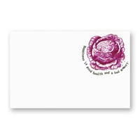 GA636 LETTERPRESS CARD キャベツ