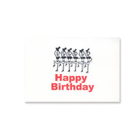 LETTERPRESS CARD 23　ラインダンス２