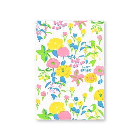LETTERPRESS CARD 17 FLOWER