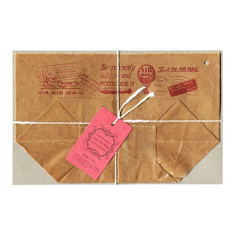 GA516 WAX PAPER MARCHE BAG  air mail