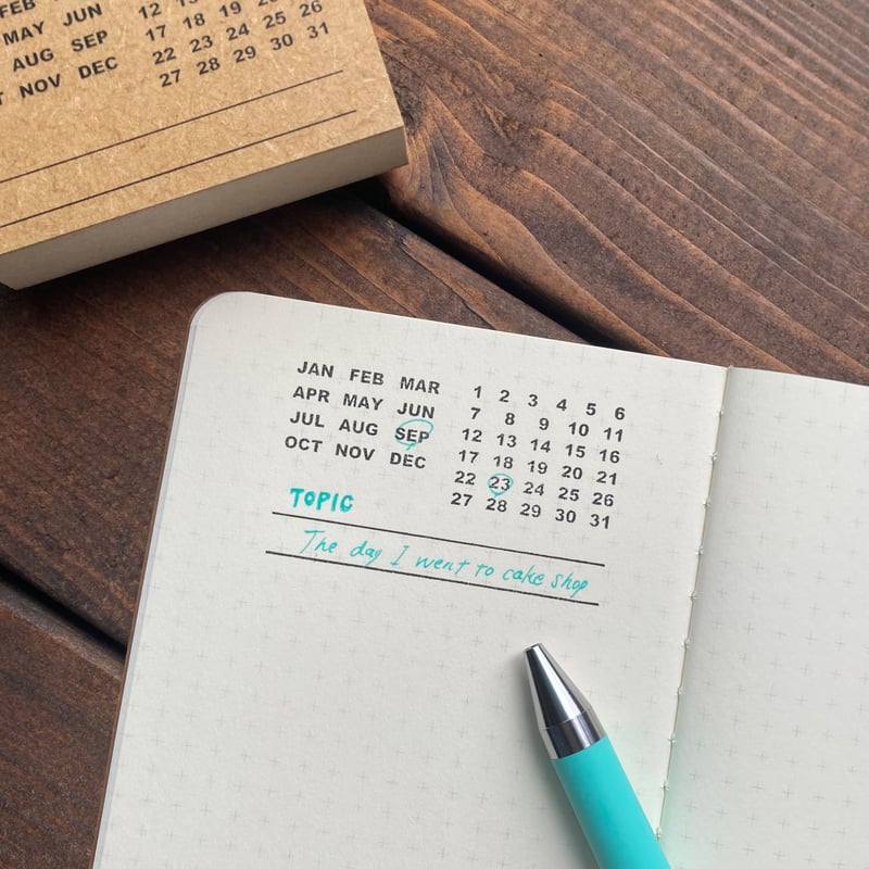 ラバースタンプ 【 日付 カレンダー 】 | YAMAMOTO PAPER