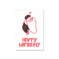 LETTERPRESS CARD 13　ハグ