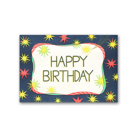 LETTERPRESS CARD 16 STAR