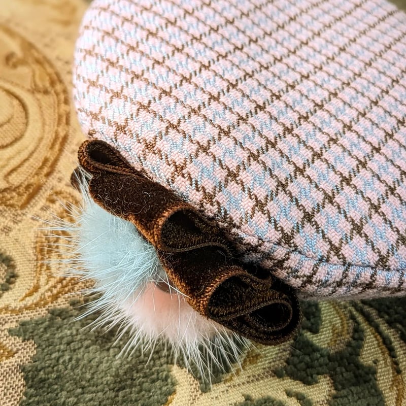 ドールサイズ カシミヤ＆シルク イギリス生地ベレー帽 | Cat'stail