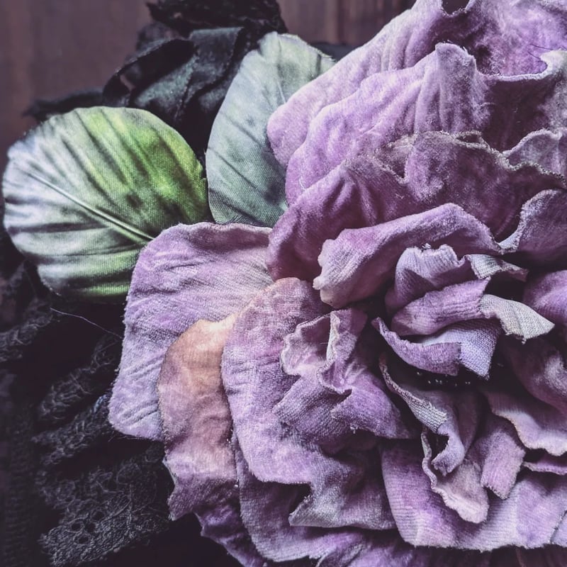 布花コサージュ 薔薇 コラボ作品 | Cat'stail