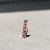 ピンクサファイア バーピアスM