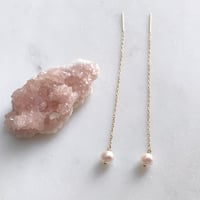 アコヤパールのチェーンピアス