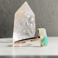 グリーンアゲートのリングカフ