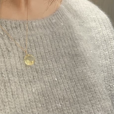 レモンクォーツのネックレス