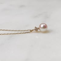 アコヤパールとダイヤモンドのネックレス