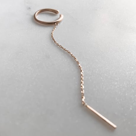 イヤカフチェーンピアス