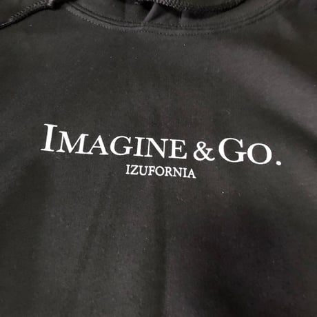 IMAGINE＆GO  HOODED PK026  L／S 【 BKxWH】