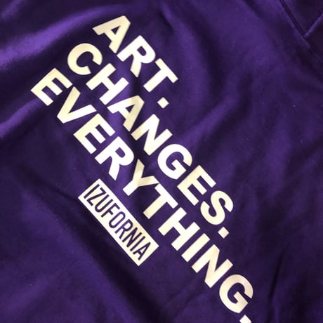 ART CHANGES EVERYTHING  HOODED PK025 L／S 【PRxWH】