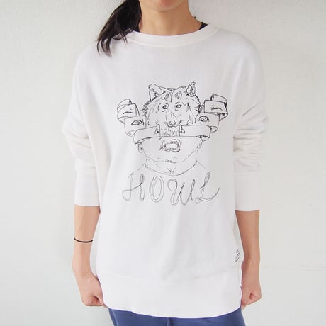 Sweat Crew Neck - HOWL -  Vanilla White