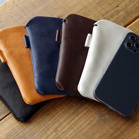 《LIONA》レザースリーブケース Wide　iPhone・スマホケース《5colors》