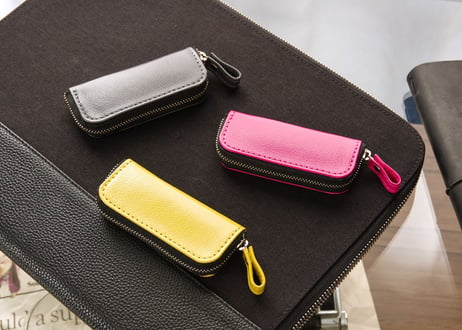 《CHLOE》◇レザー印鑑ケース　ラウンドファスナータイプ◇《8colors》