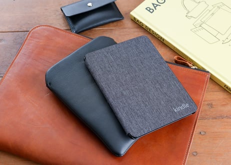 《WATERPROOF LEATHER》Kindle 本革レザースリーブケース｜Paperwhite / Colorsoft対応《Black》