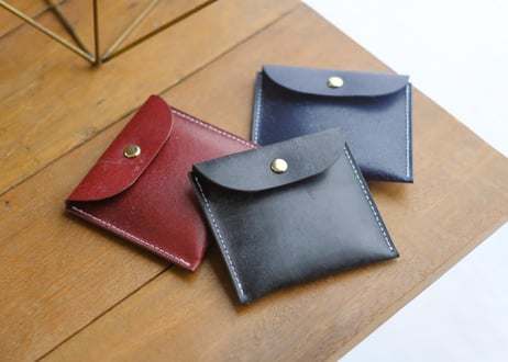 《BRIDLELEATHER》素朴な革のポチ袋　1個  《3colors》