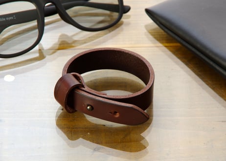 《Italian Leather》cowhide レザーブレスレット《4colors》