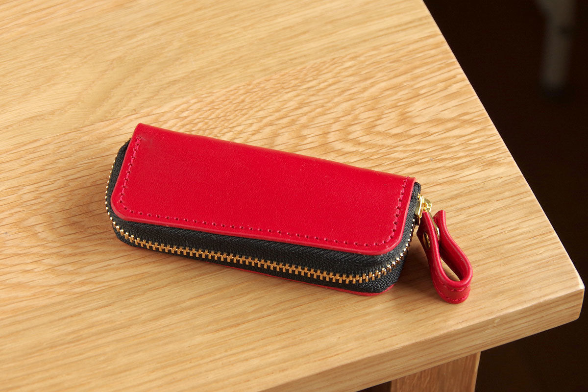 ELMO》ラウンドジップレザー印鑑ケース《3colors》 | KIKUCHI LEATHER