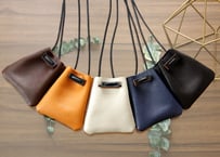 《LIONA》レザーネックポーチ 《5colors》