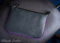 《WATERPROOF LEATHER》Noble Curve Pouch　Regular