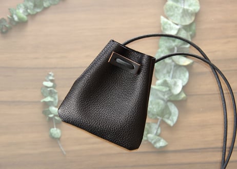 《LIONA》レザーネックポーチ 《5colors》