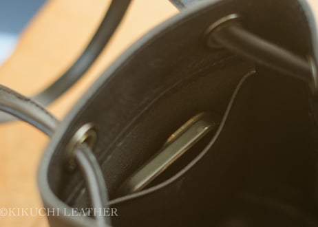 一点限り《GINO》2way Leather Hand Bag ブラック　le087