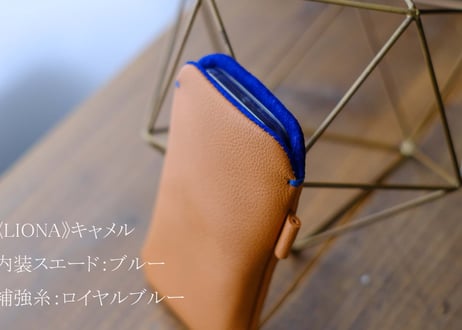 《LIONA》本革レザースリーブケース Large iPhone・Android対応（iPhone17 Pro Max / 16 Plus 等） スマホケース《5colors》