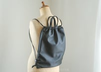 《WATERPROOF LEATHER》レザーナップサック　black